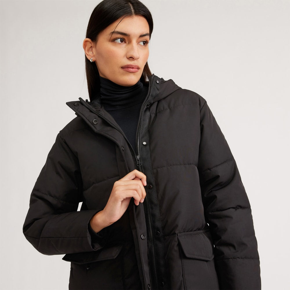 The Long Puffer in Black — detail view