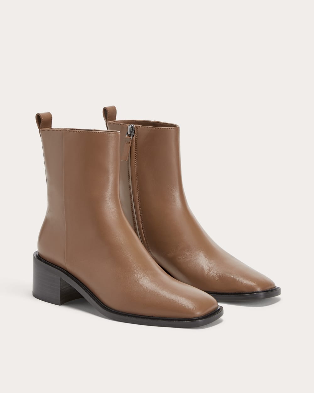 The City Boot in Saddle Brown — detail view