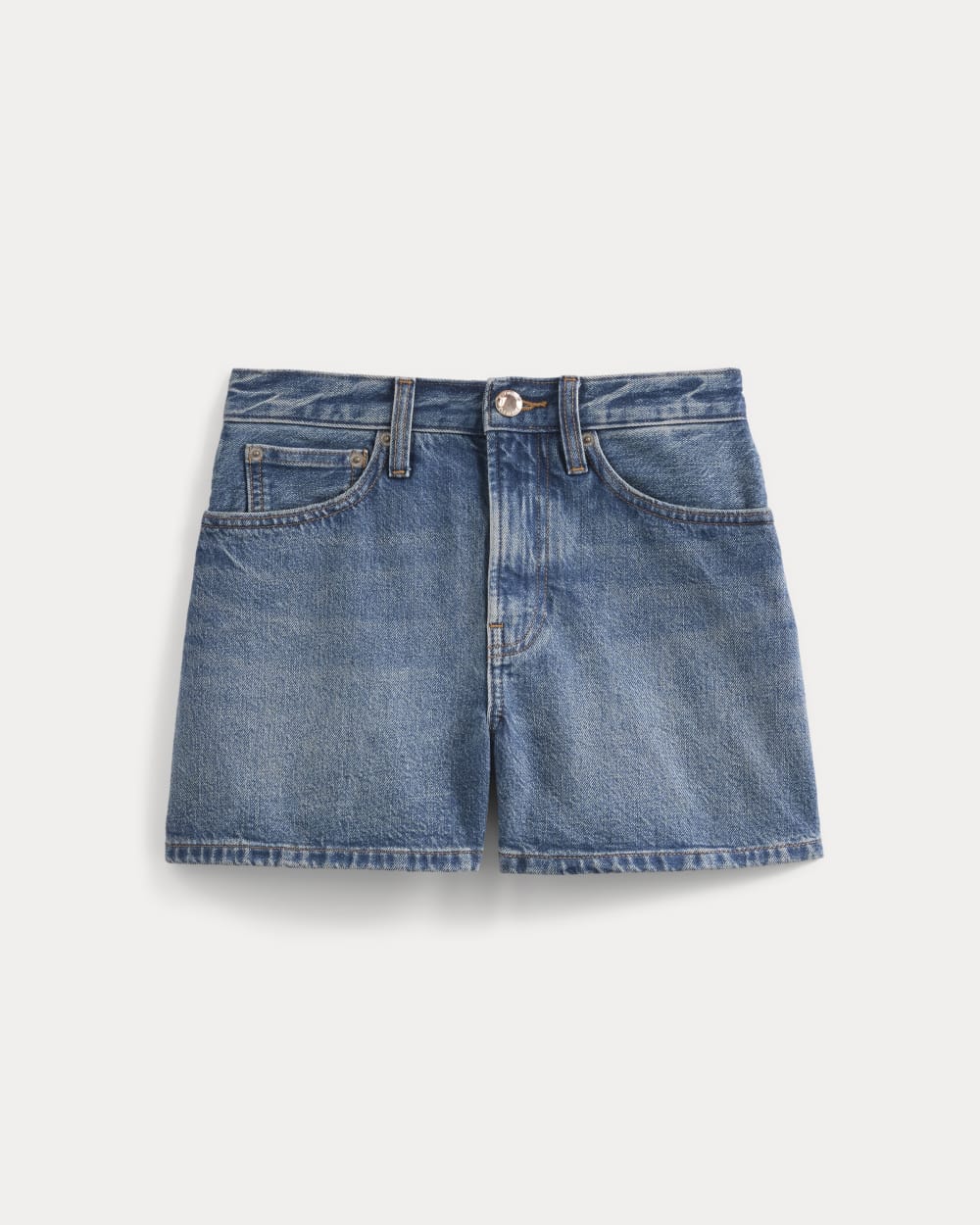 Classic Jean Short in Medium Indigo — alternate view