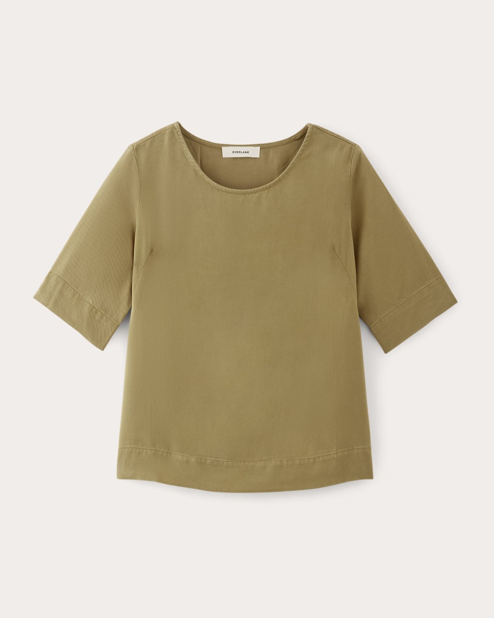 The Relaxed Tee in Buttersoft in Fennel Seed — alternate view