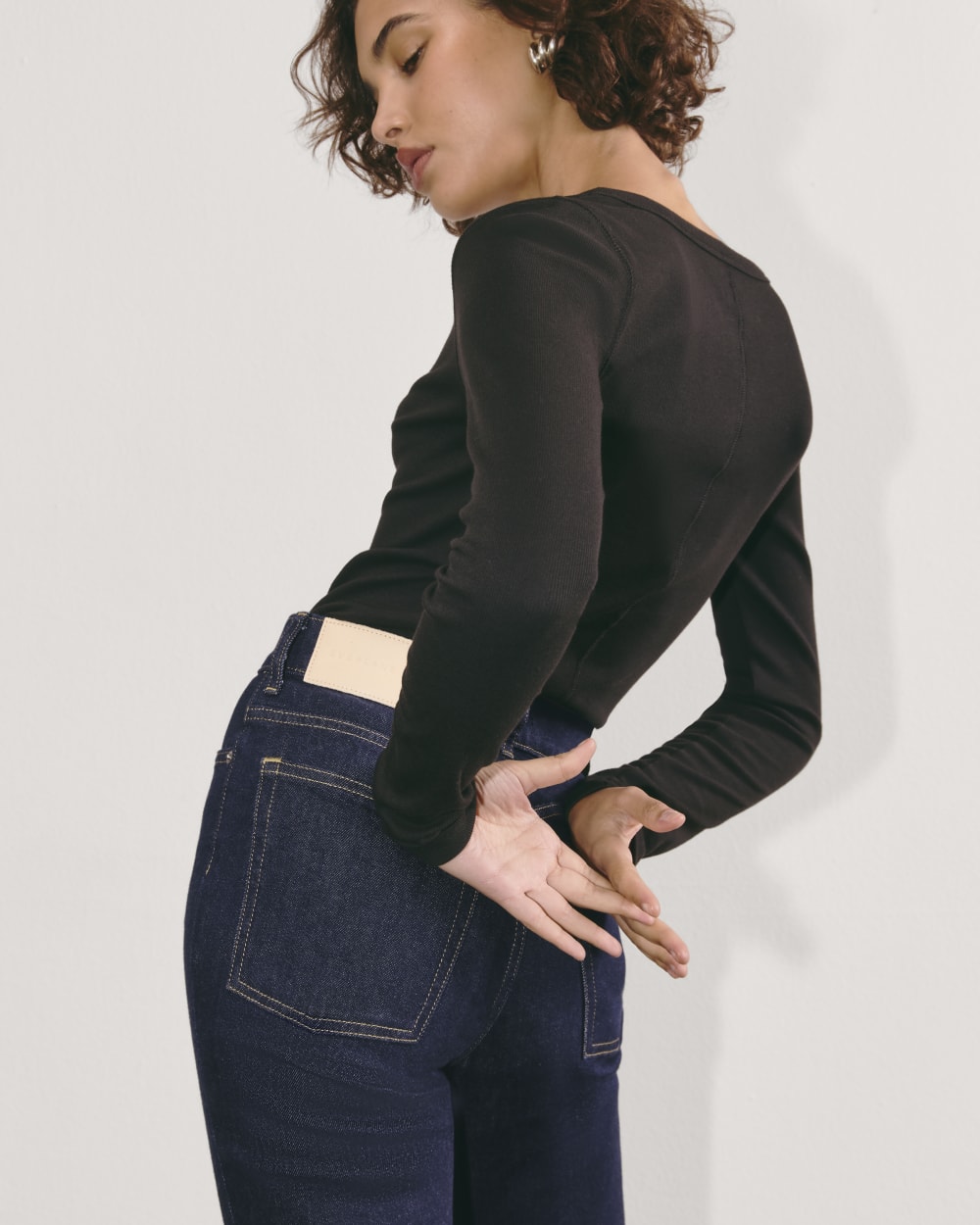 The Way-High® Slim Jean in Pure Blue — detail view