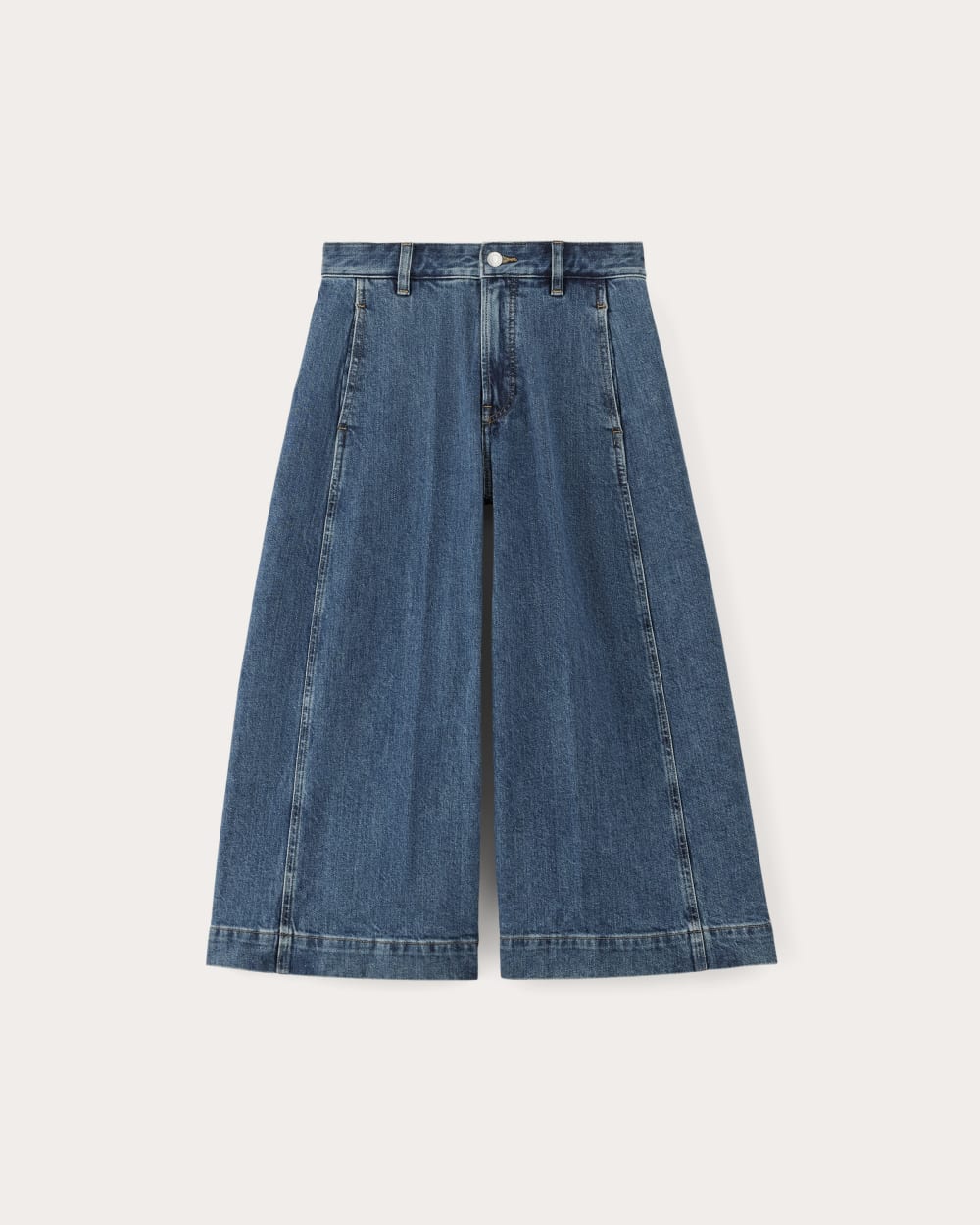 The Denim Culotte in New Blue — alternate view