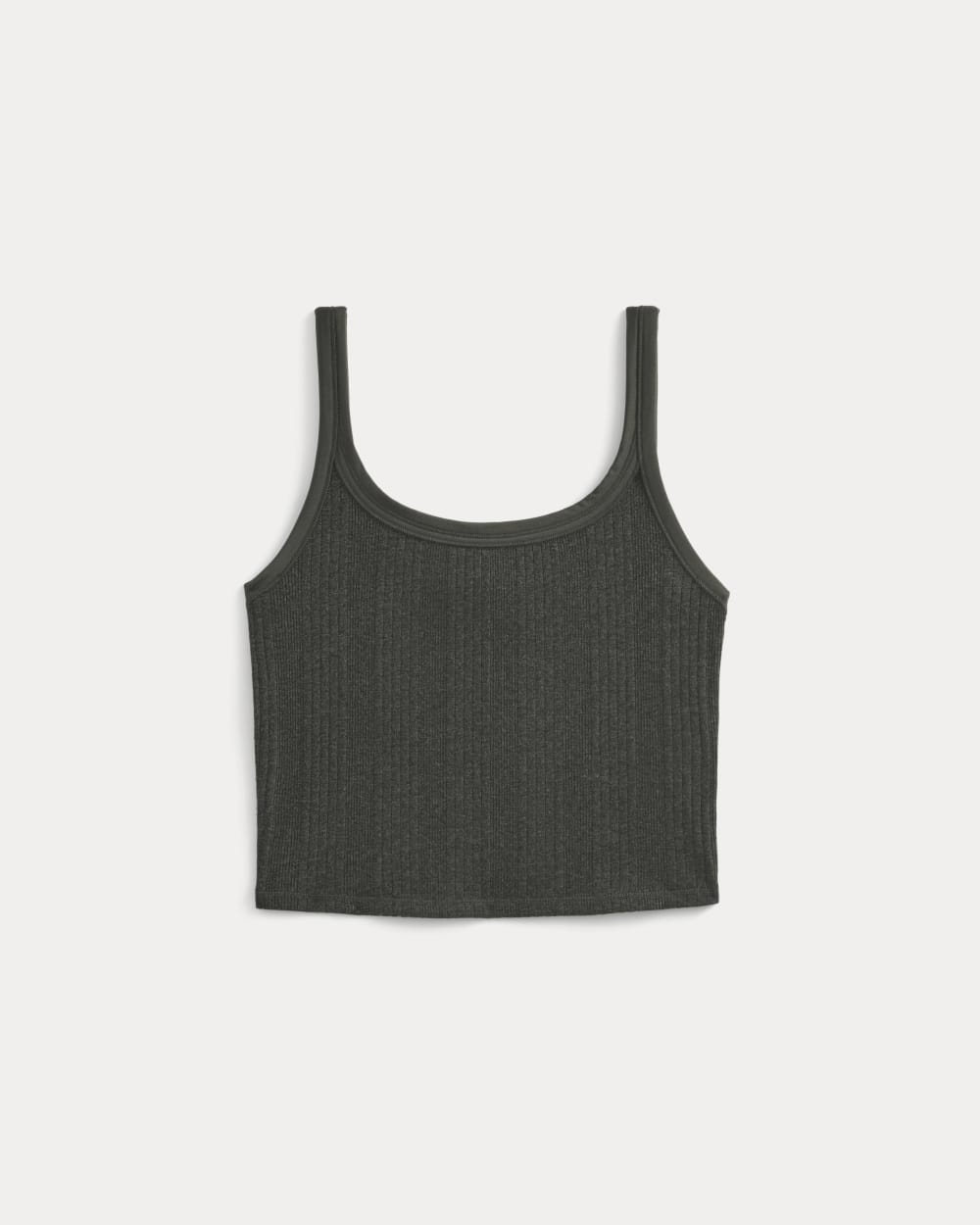 Lounge Rib Tank in Heathered Soot — alternate view
