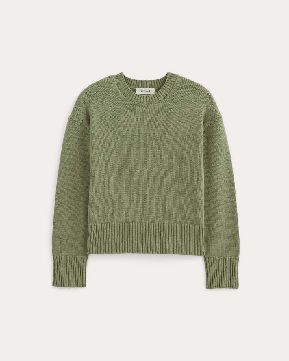 The Boxy Sweater in Everyday Cotton in Sagebrush — alternate view