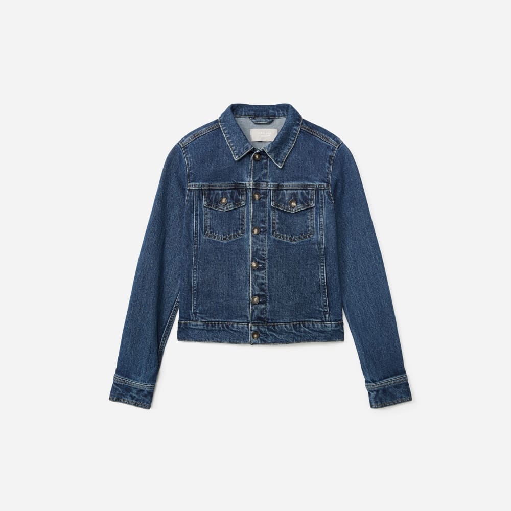 The Modern Jean Jacket in Washed Midnight — alternate view