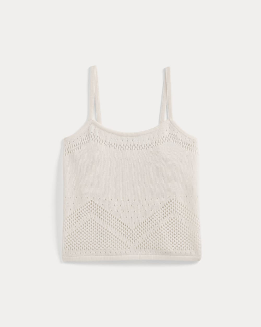 Lace-Knit Cami in Bone — alternate view