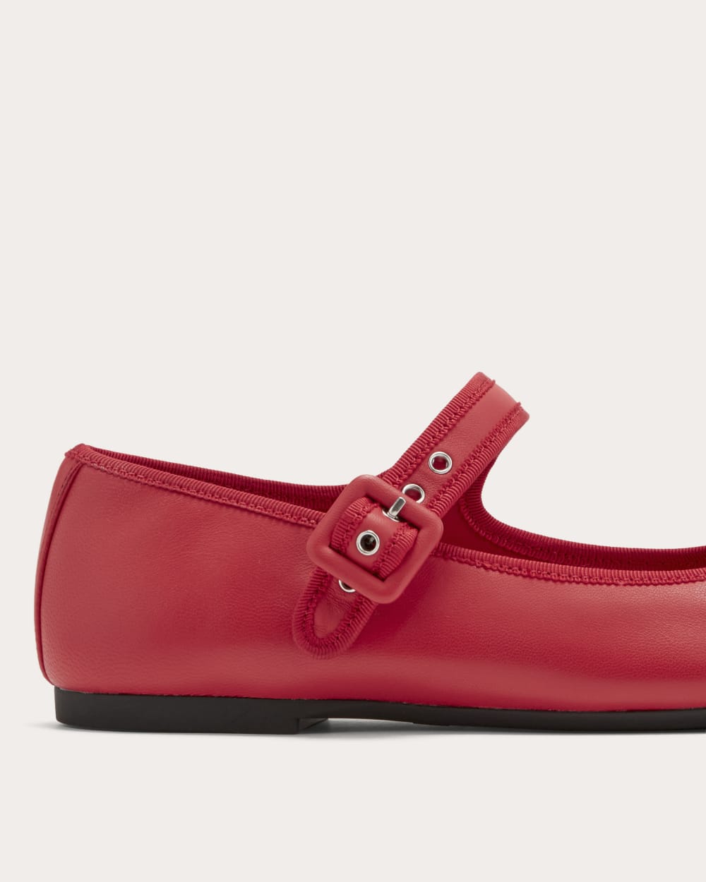 The Day Buckle Mary Jane in Classic Red — detail view