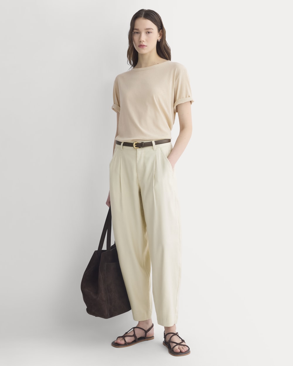 The Air Tee in Peyote — detail view