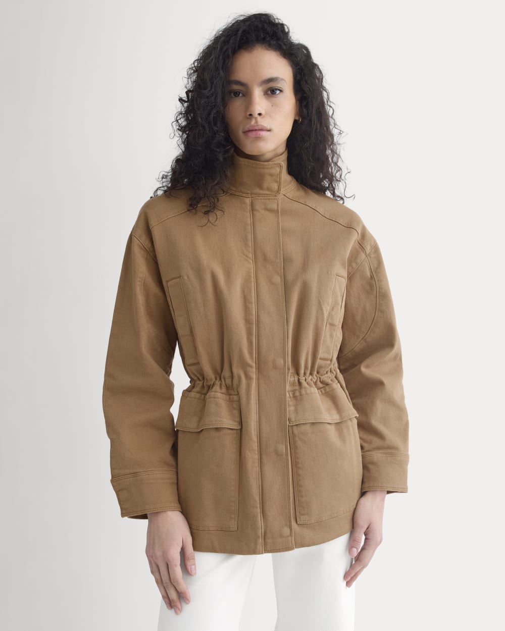 Field Jacket in Oak Brown — detail view