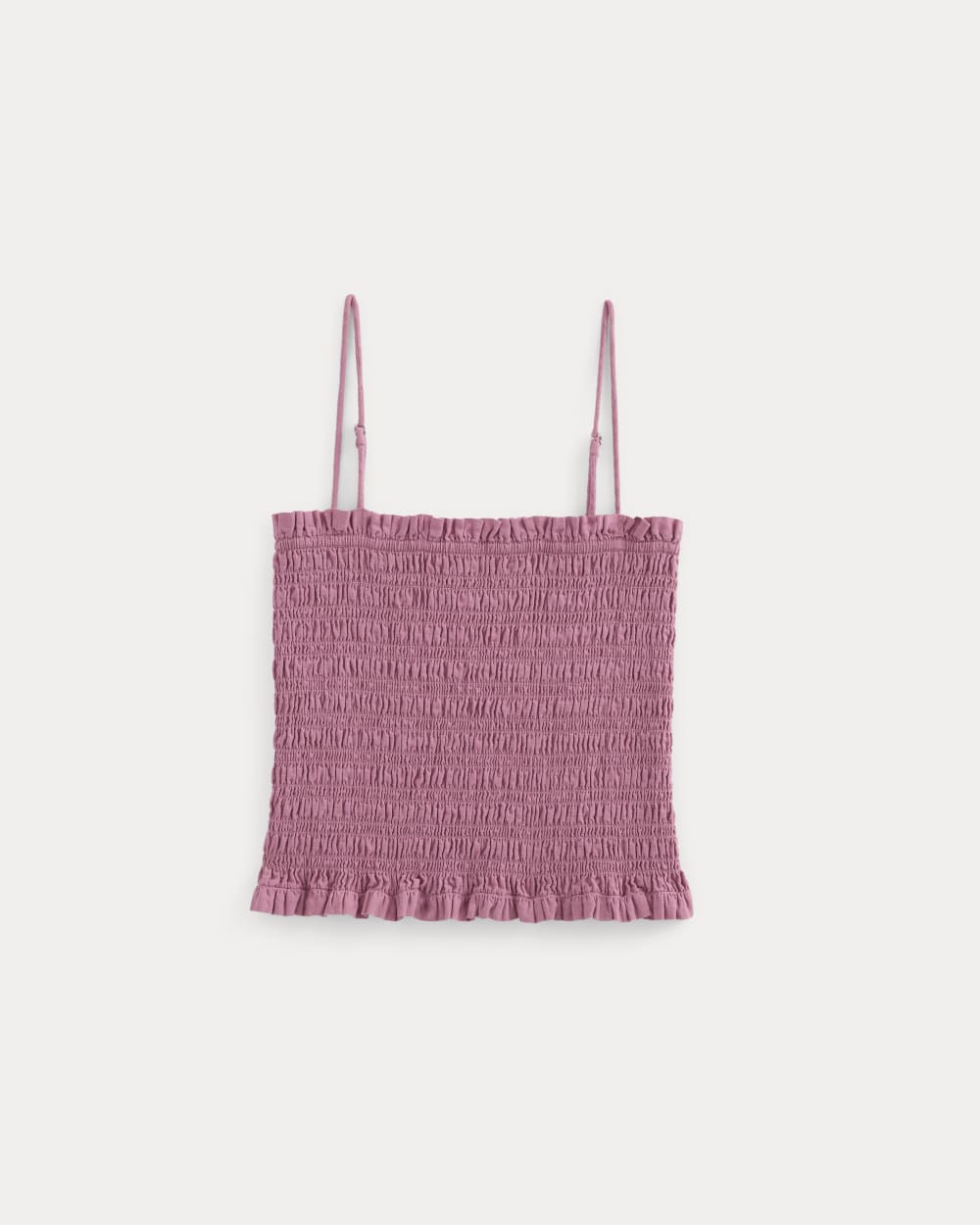 Gauze Smocked Cami in Heather Rose — alternate view