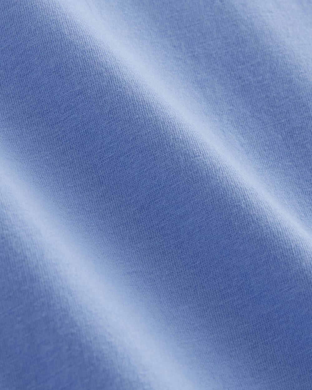 The Box-Cut Tee in Essential Cotton in Blue Opal — detail view