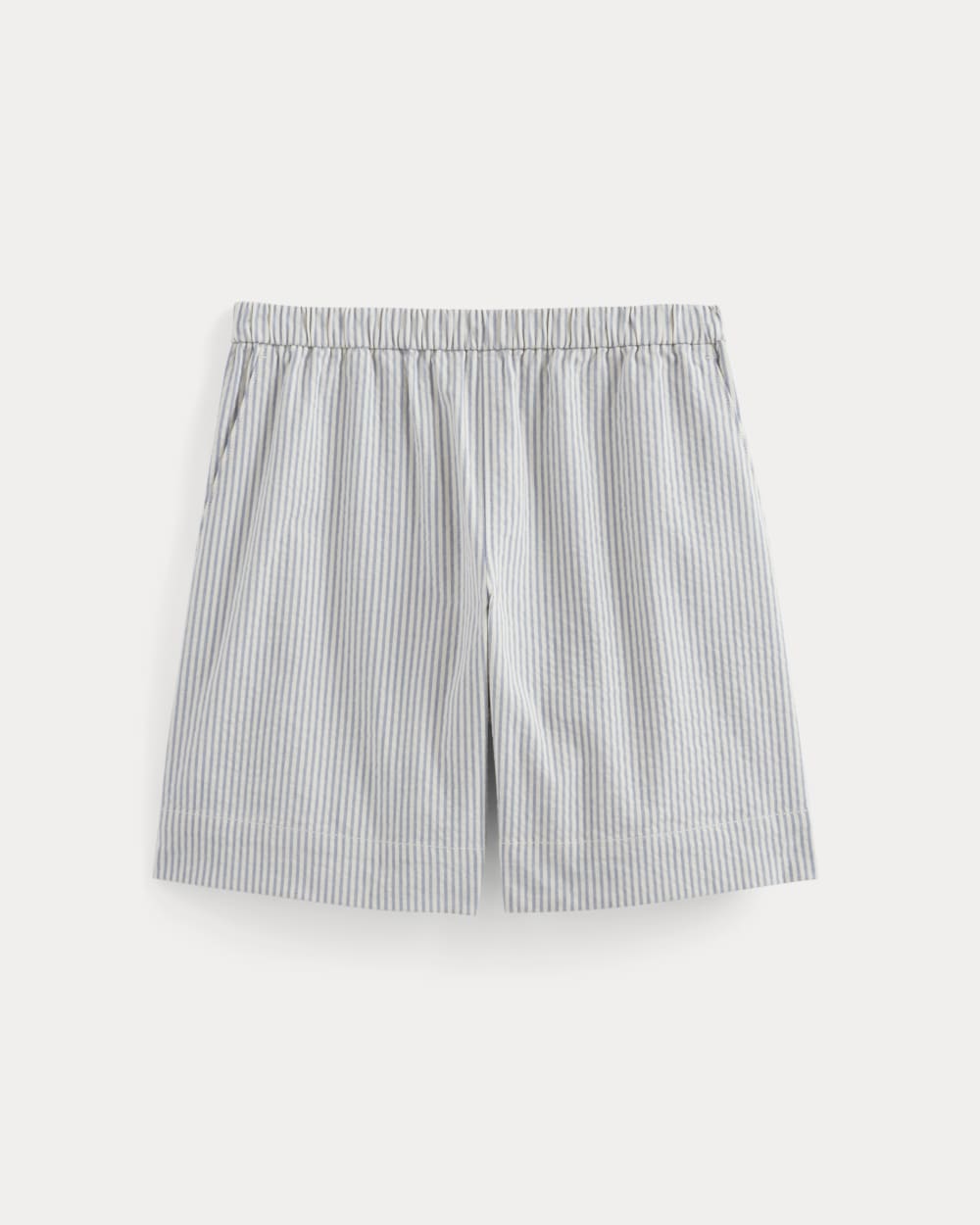 The Seersucker Pull-On Short in Dutch Blue / Natural — alternate view