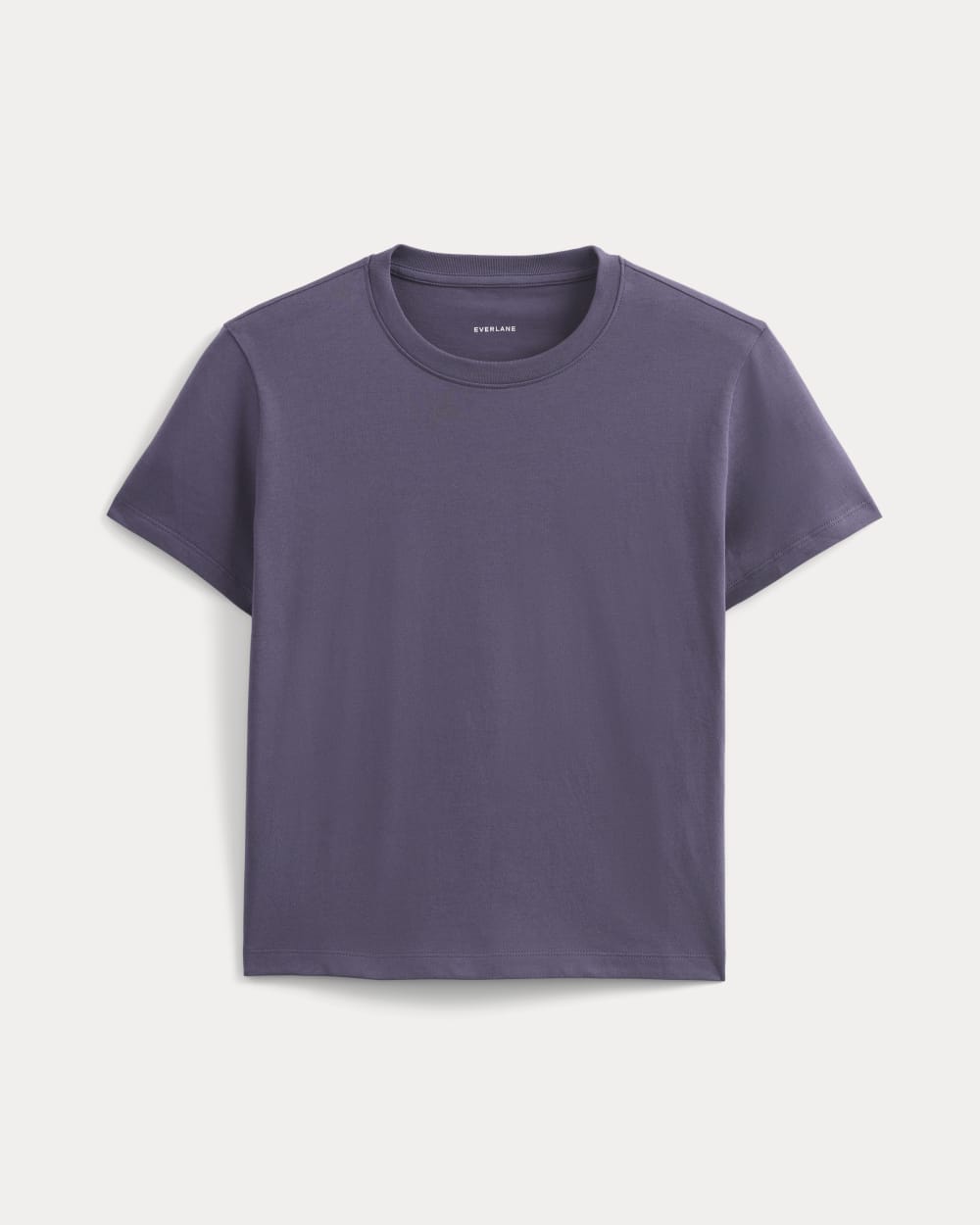 The Box-Cut Tee in Essential Cotton in Graystone — alternate view