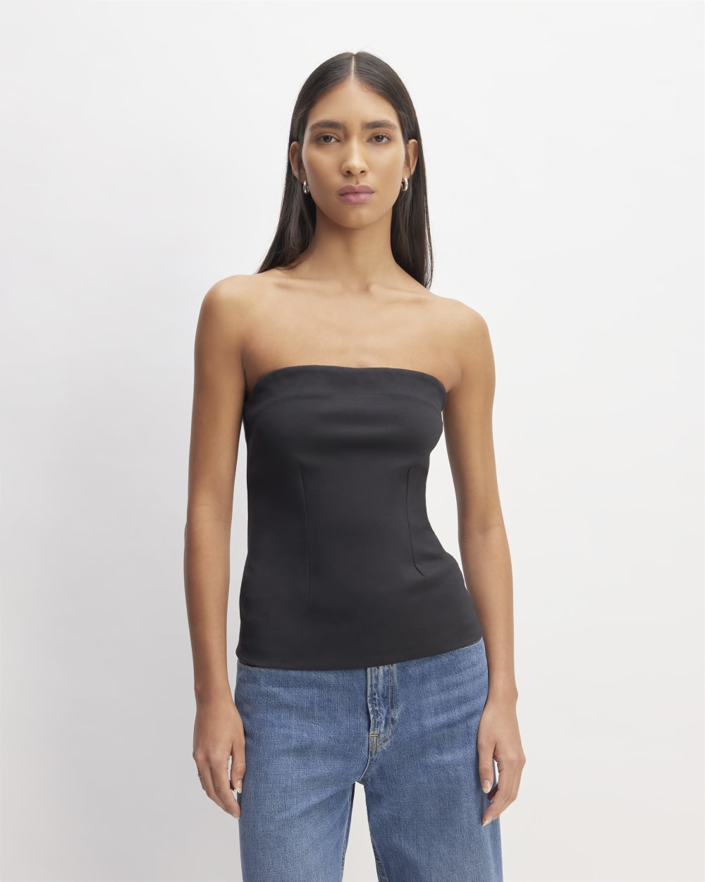 The Dream Tube Top in Black — front view