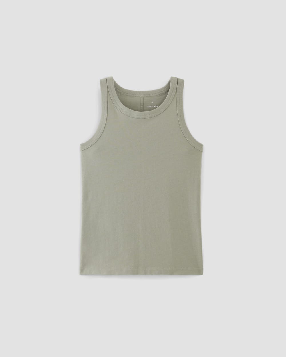 The Tank in Essential Cotton in Sage Green — alternate view