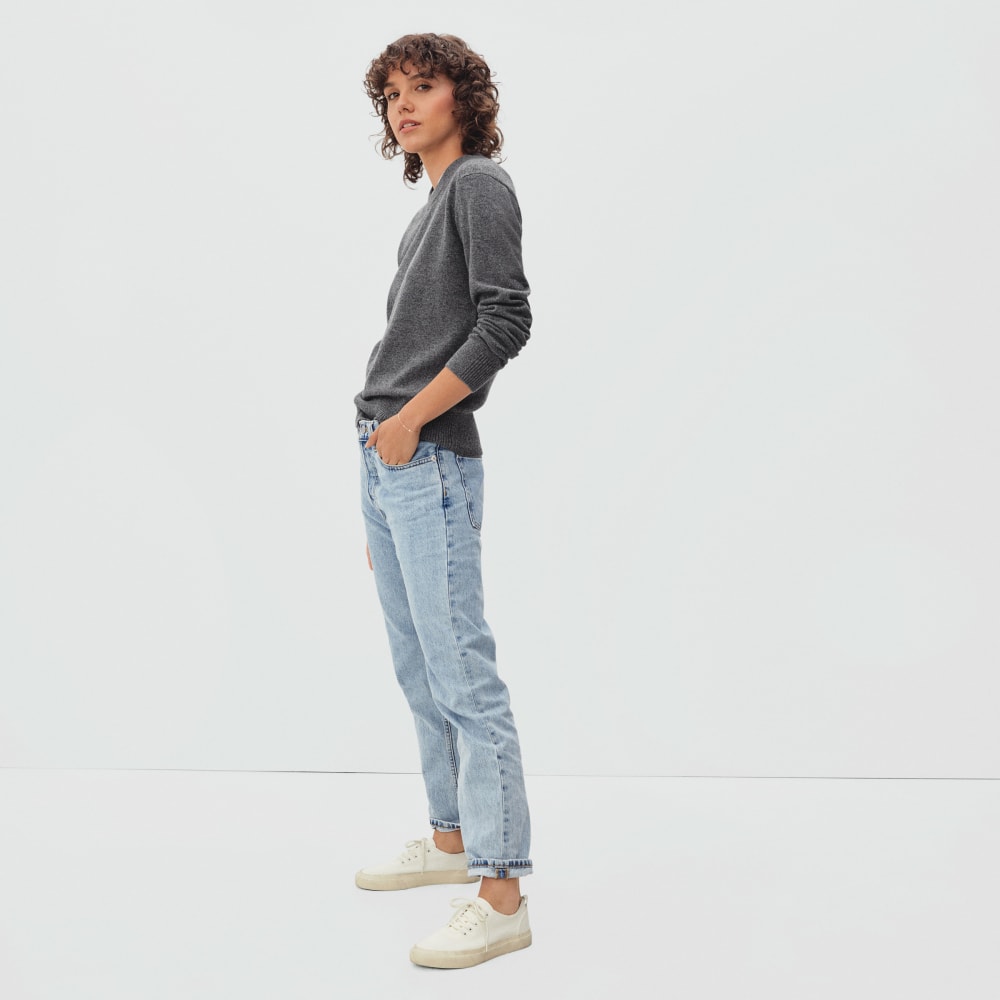The Cashmere Crew in Charcoal — detail view