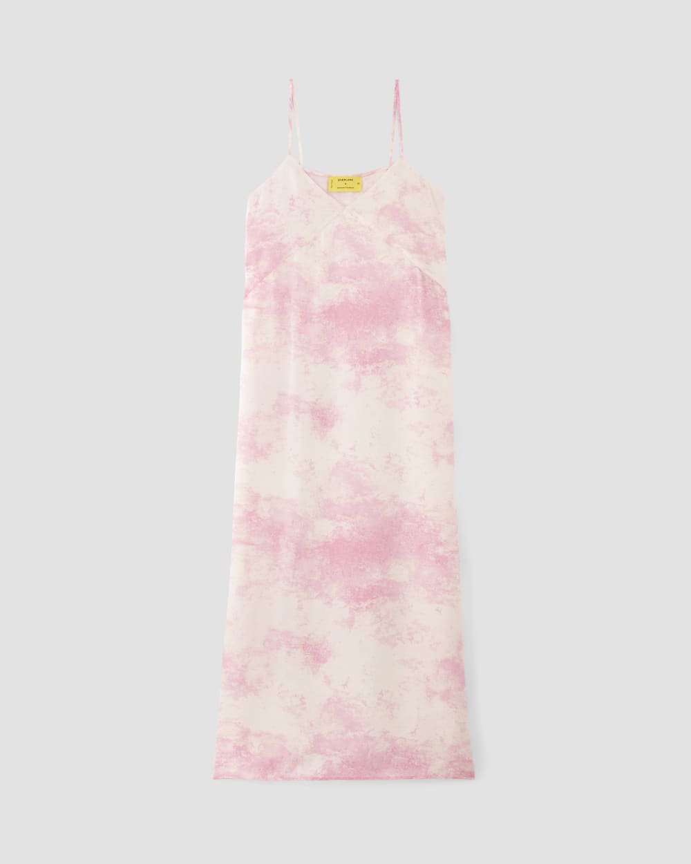 The Everlane x Marques' Almeida Satin Tie-Dye Dress in Pink Tie-Dye — alternate view