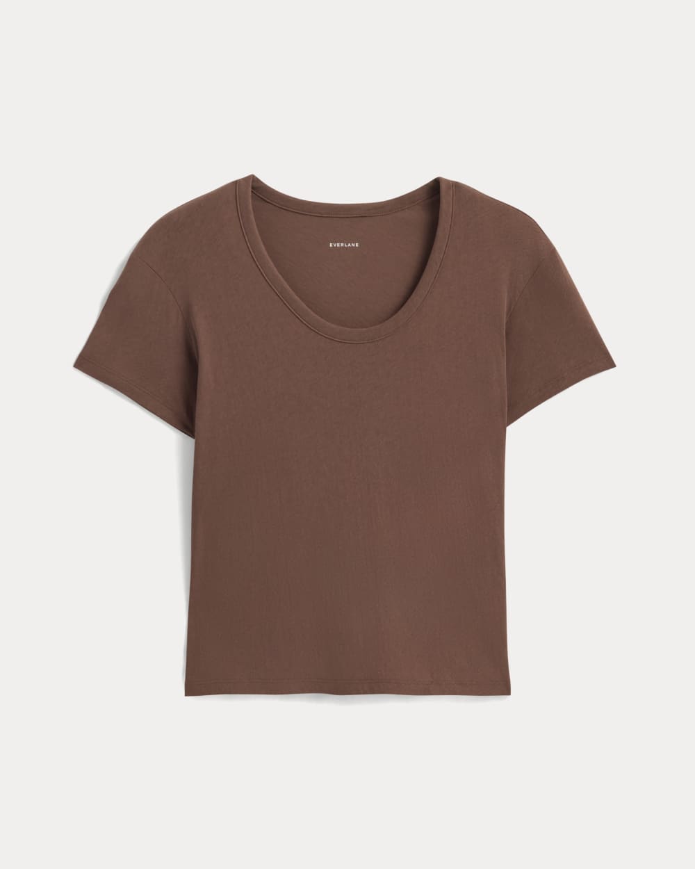 The Air Scoop-Neck Tee in Cedarwood — alternate view
