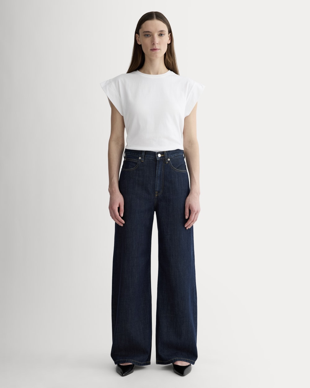 The OG Baggy Jean in Dark Indigo — front view