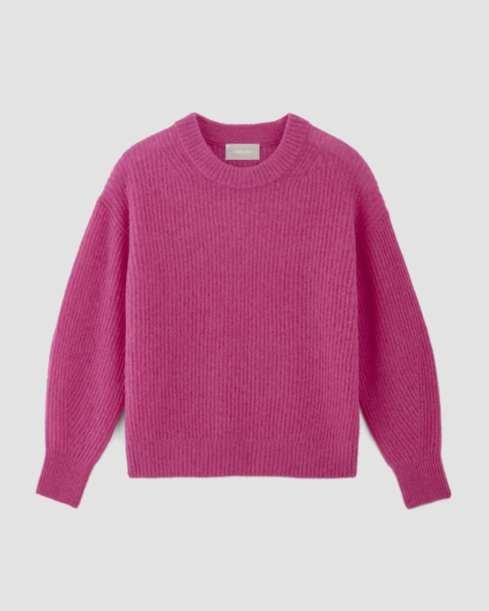 The Cocoon Crew in Alpaca in Fuchsia Pink — alternate view