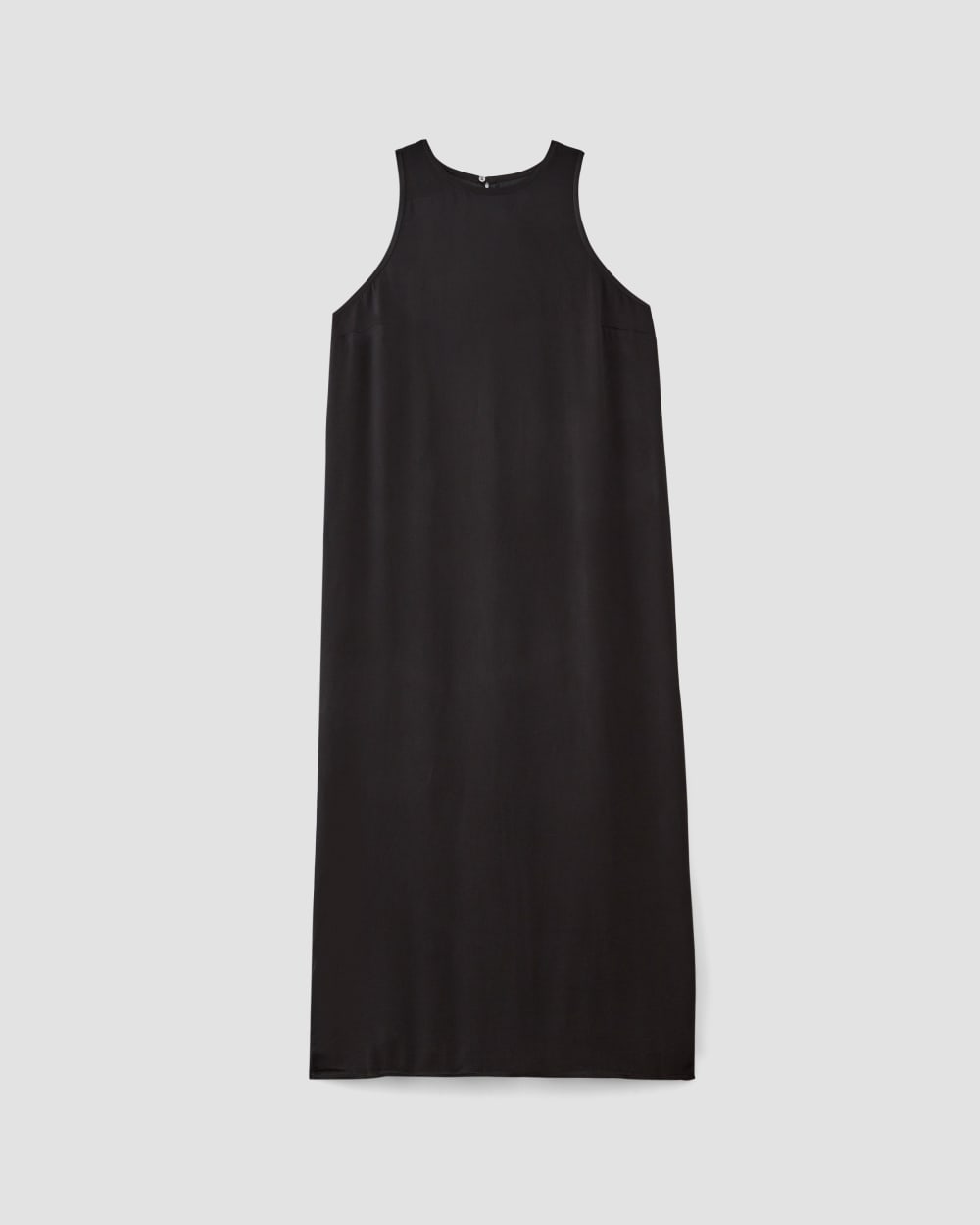 The Satin Racerback Slip Dress in Black — alternate view