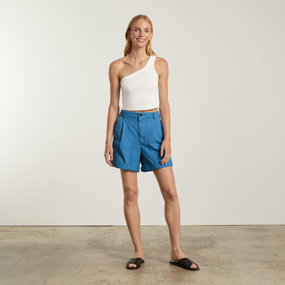 The Tourist Short in Horizon Blue — detail view