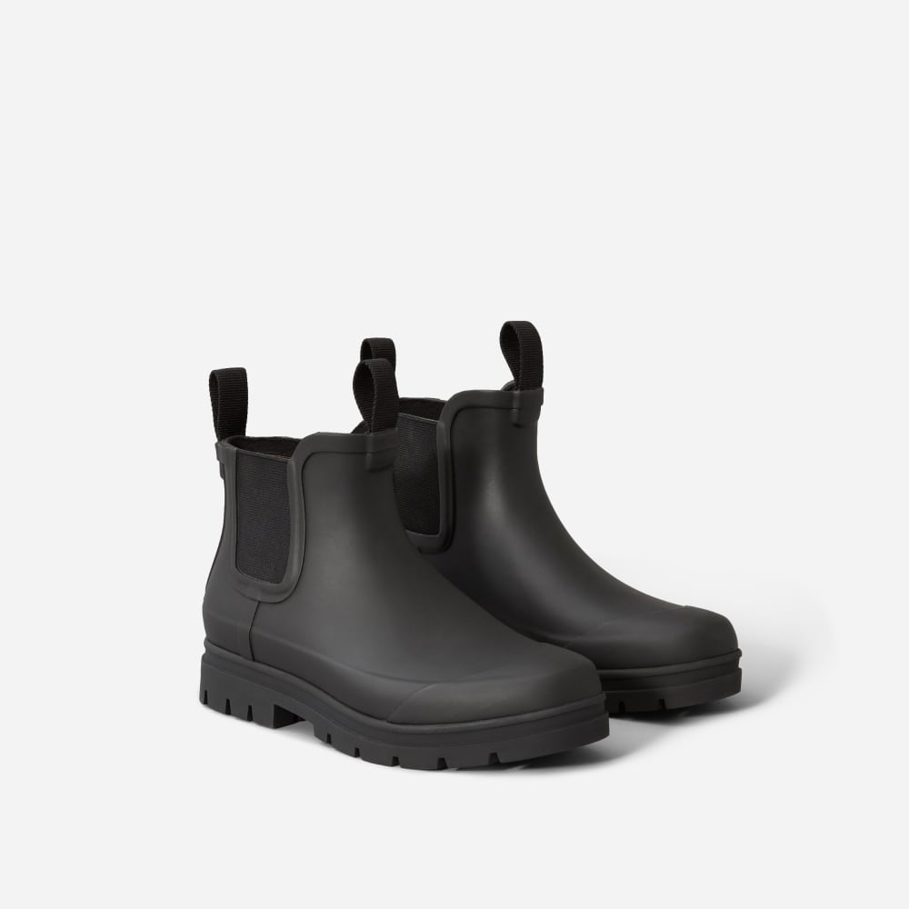 The Rain Boot in Black — front view