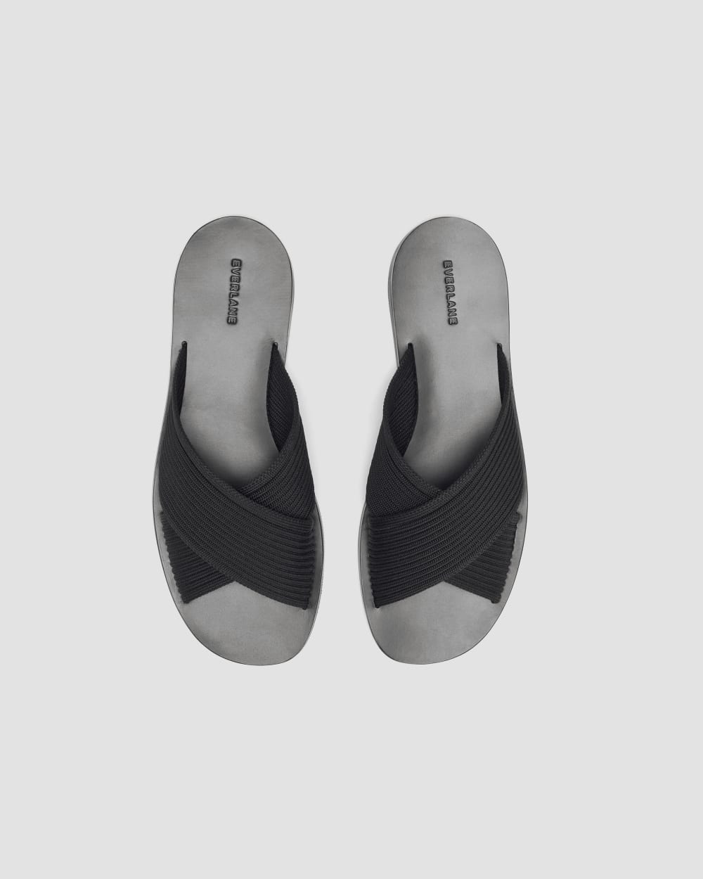 The Day Crossover Sandal in Black — detail view