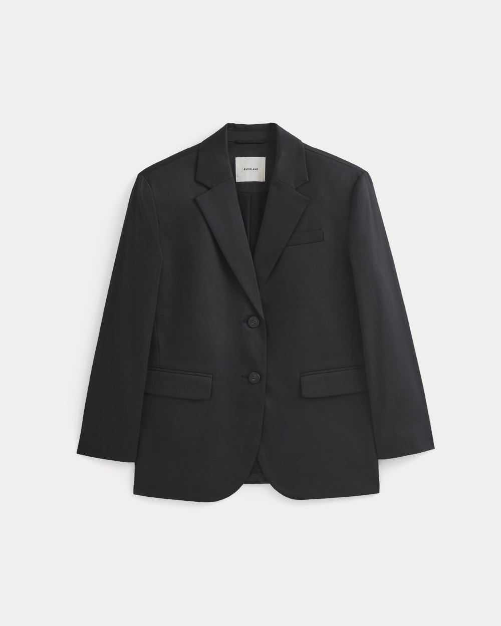 Tailored Drape Blazer in Black — alternate view