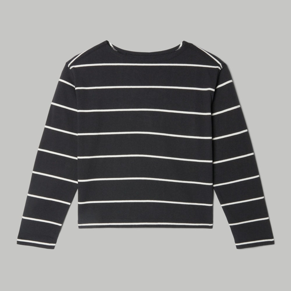 The Mariner Tee in Black / Canvas — alternate view