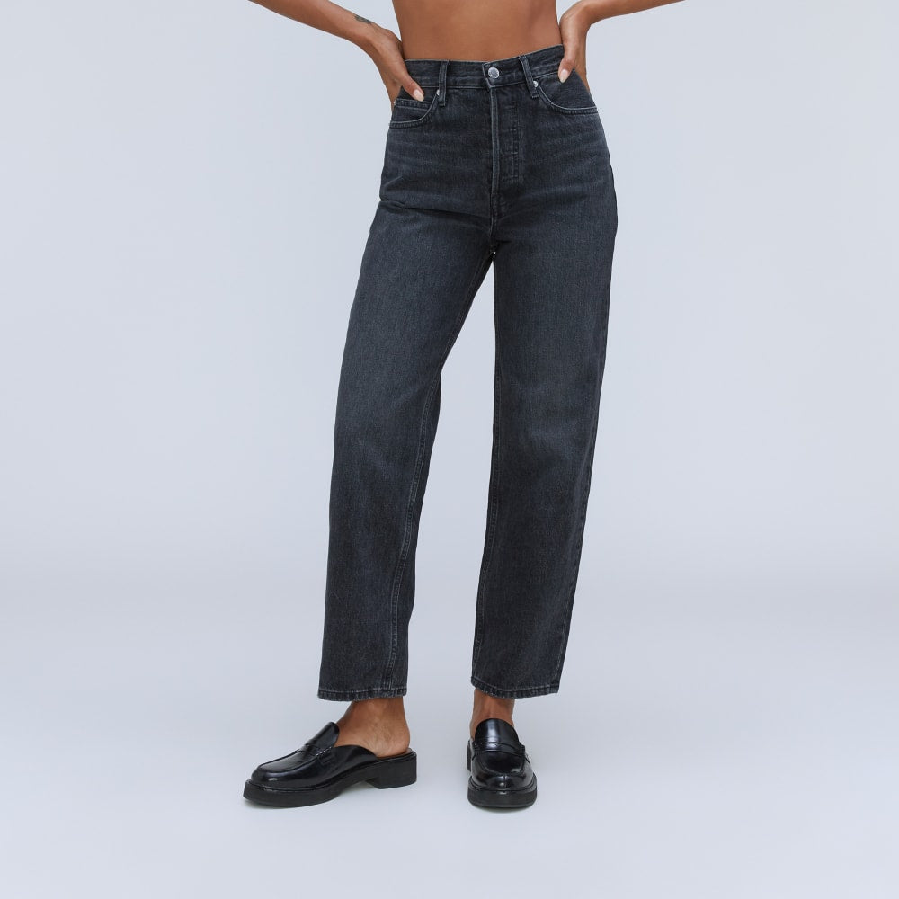 The Rigid Way-High® Jean in Worn-In Black — detail view