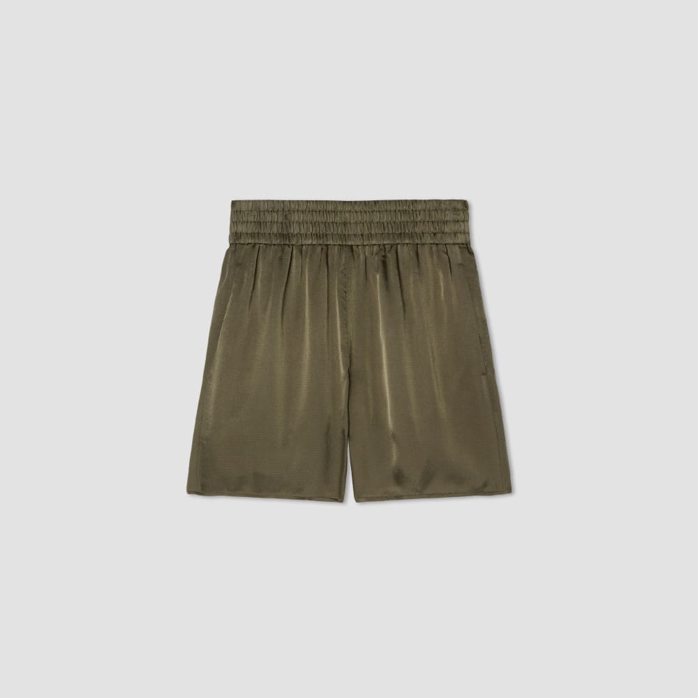 The Satin Pull-On Short in Kalamata — alternate view