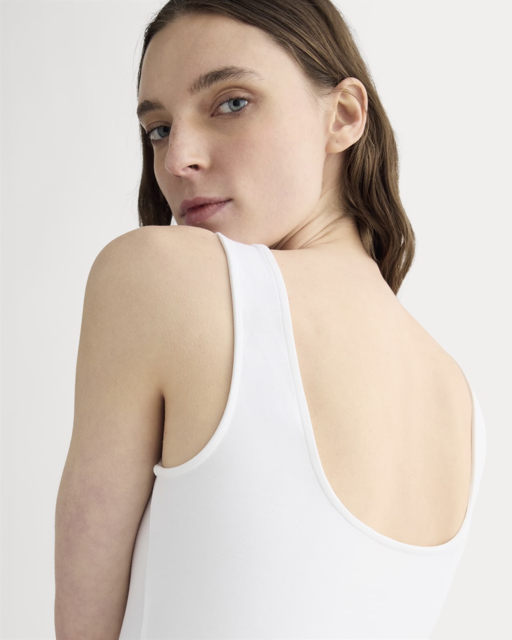 The Form Riviera Dress in White — detail view