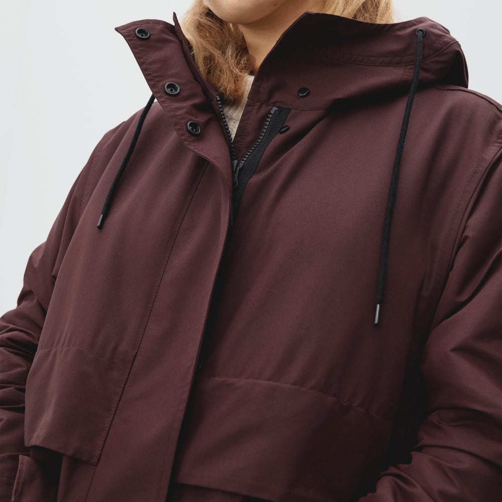 The Anorak in Espresso — detail view