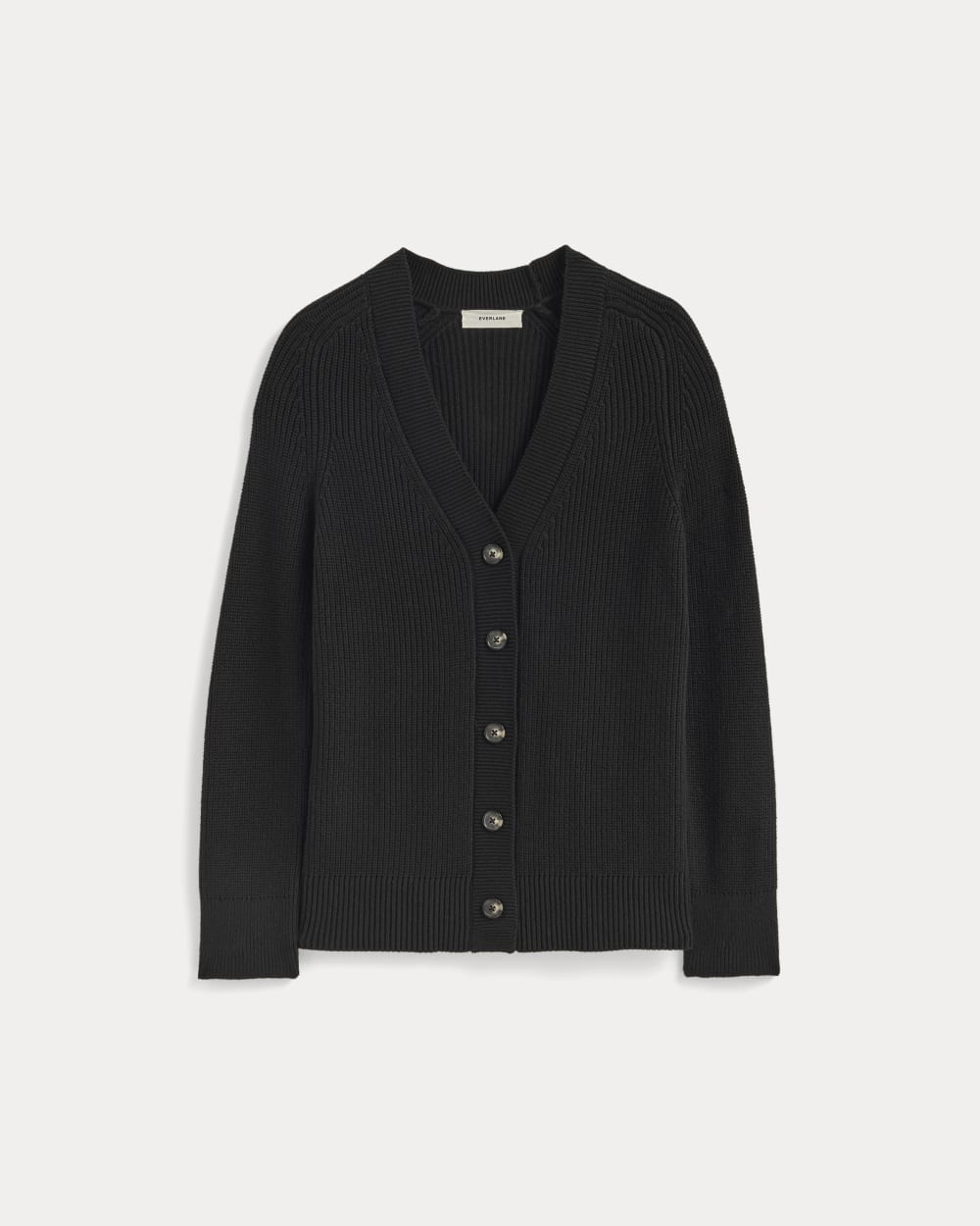 The Long Cocoon Cardigan in Black — alternate view
