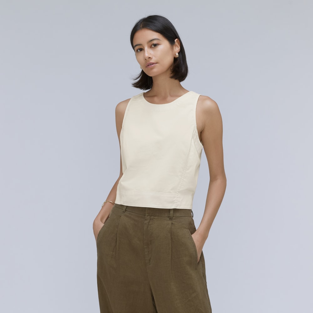 The Easy Shell Top in Canvas — front view