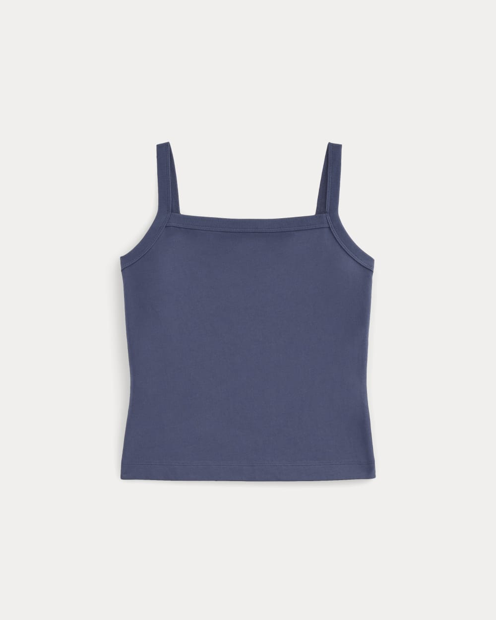 The Essential Square-Neck Tank in Deep Cobalt — alternate view