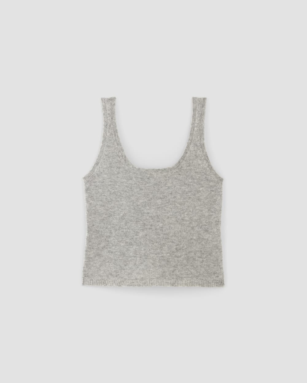 The Cozy-Stretch Tank in Heathered Grey — alternate view