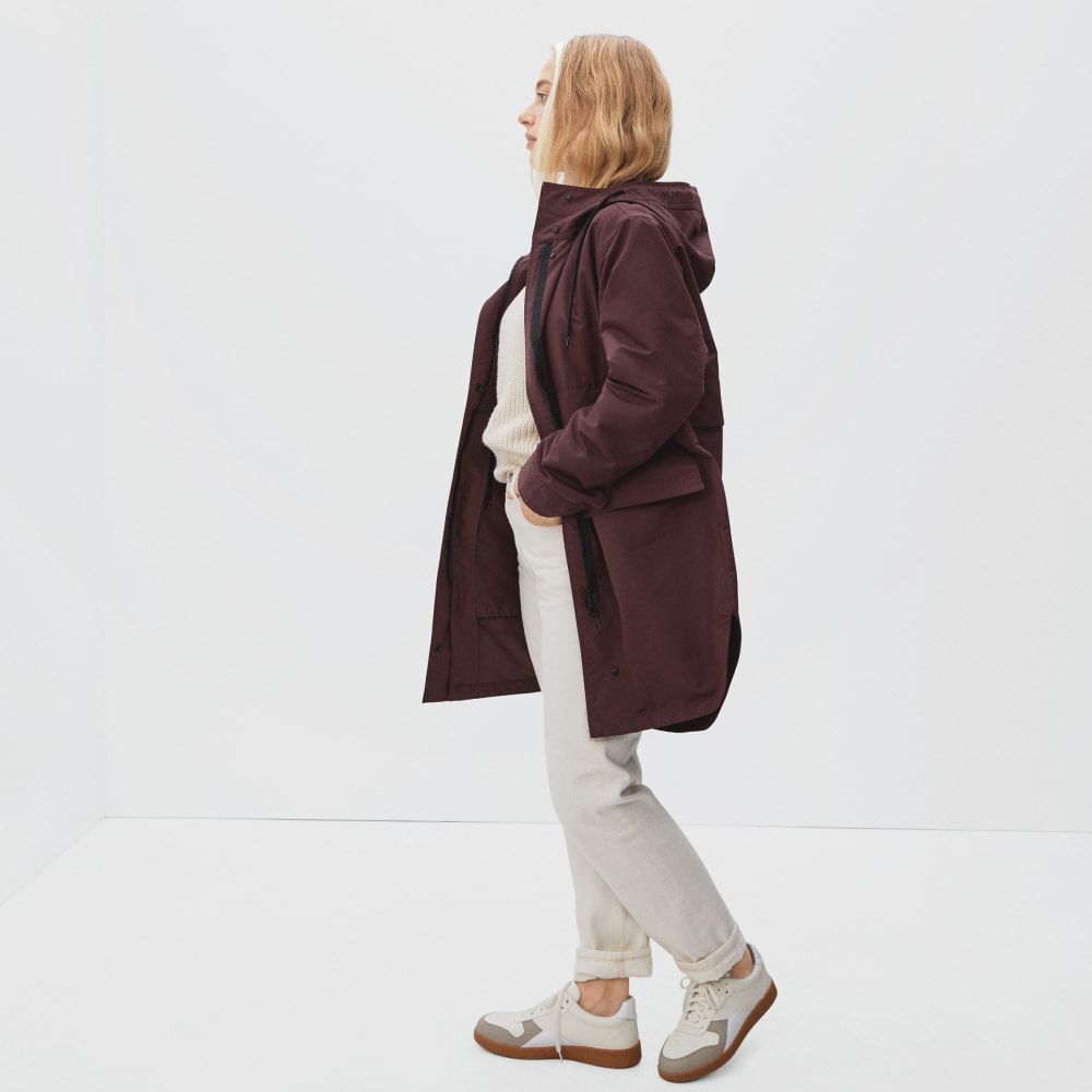The Anorak in Espresso — detail view