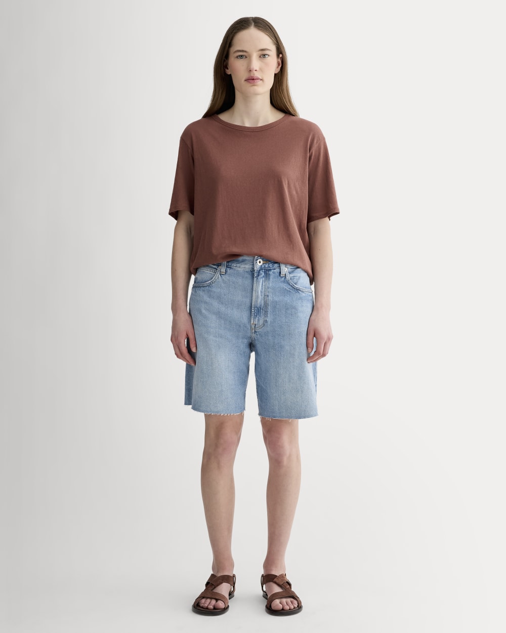 The Air Tee in Cedarwood — detail view