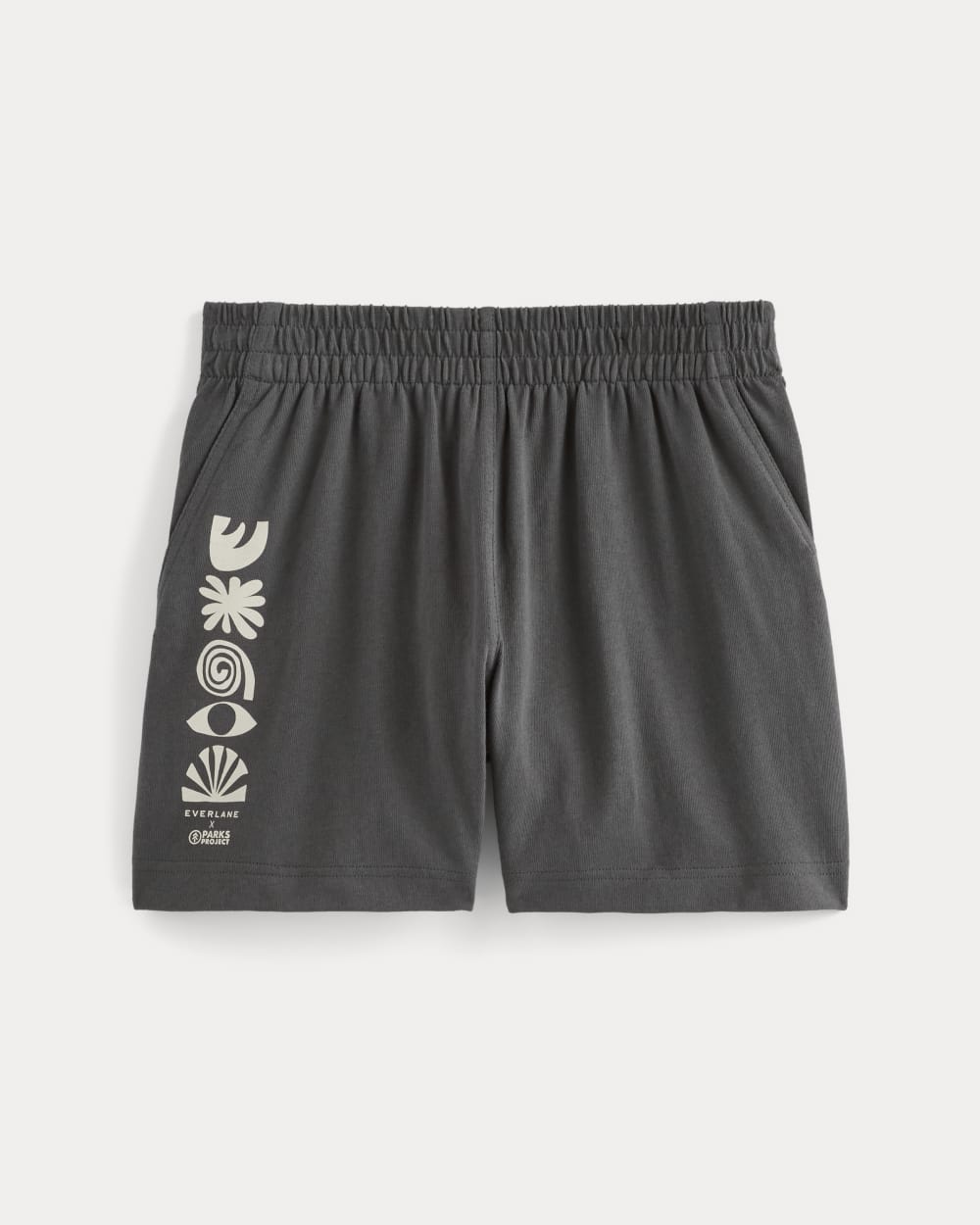 The Everlane x Parks Project Off-Duty Short in Forged Iron / Natural — alternate view
