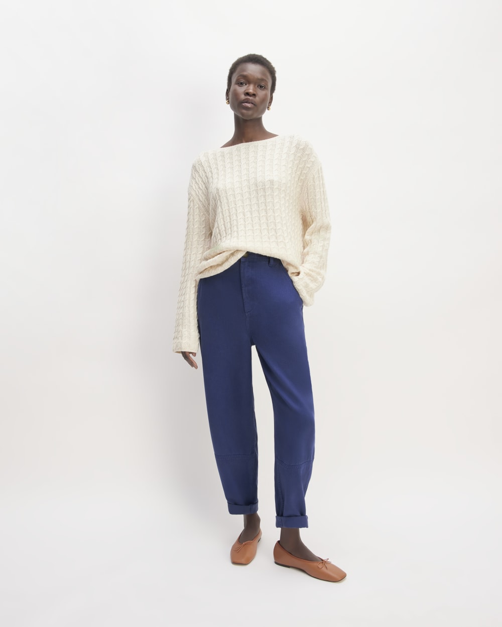 The Chino in Buttersoft in Bellwether Blue — front view