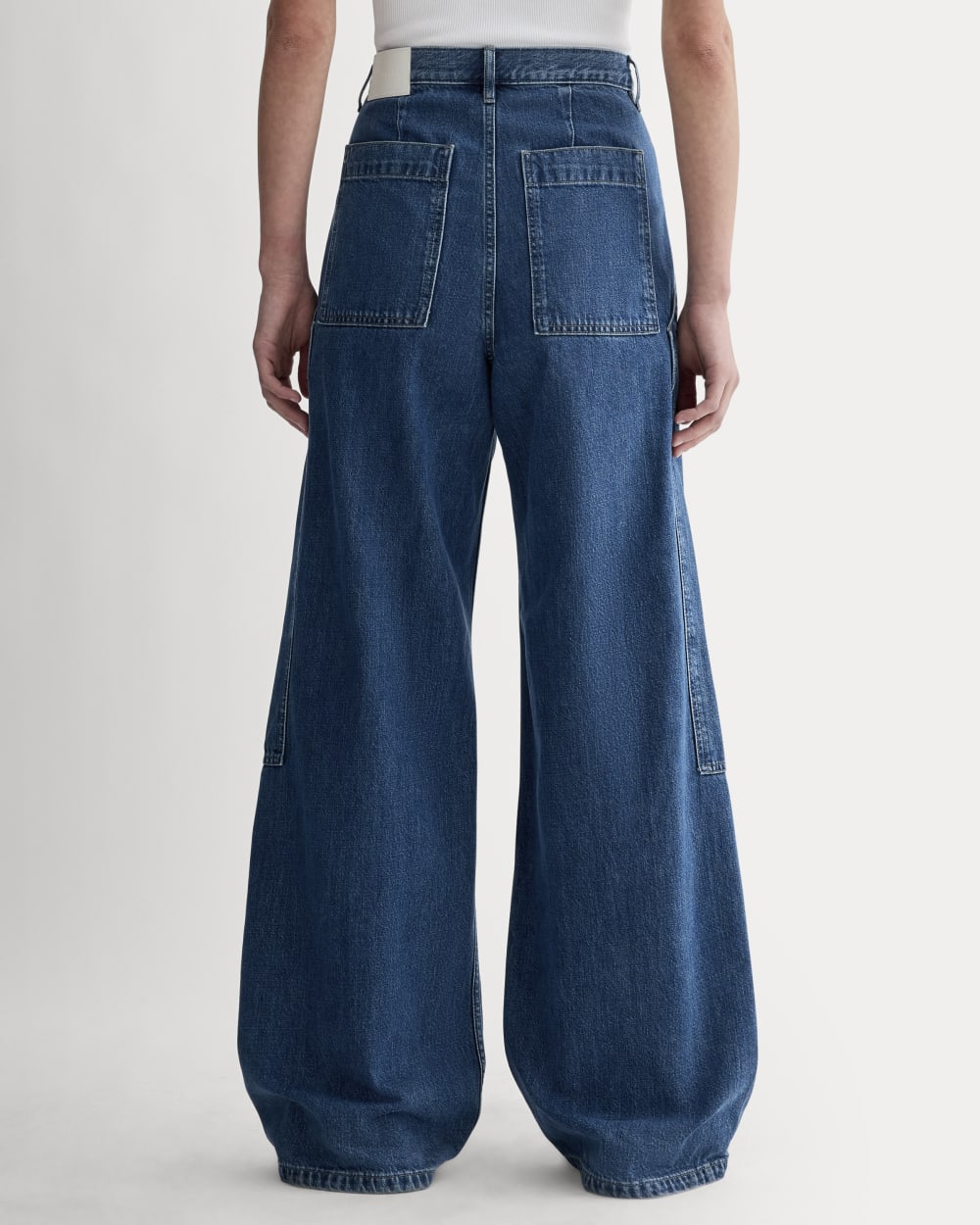 The Carpenter Jean in Medium Blue — detail view