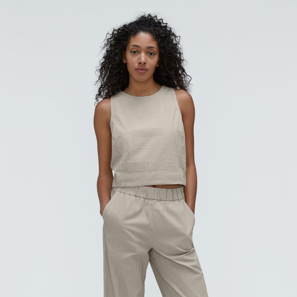 The Easy Shell Top in Beech / Canvas Tan — front view