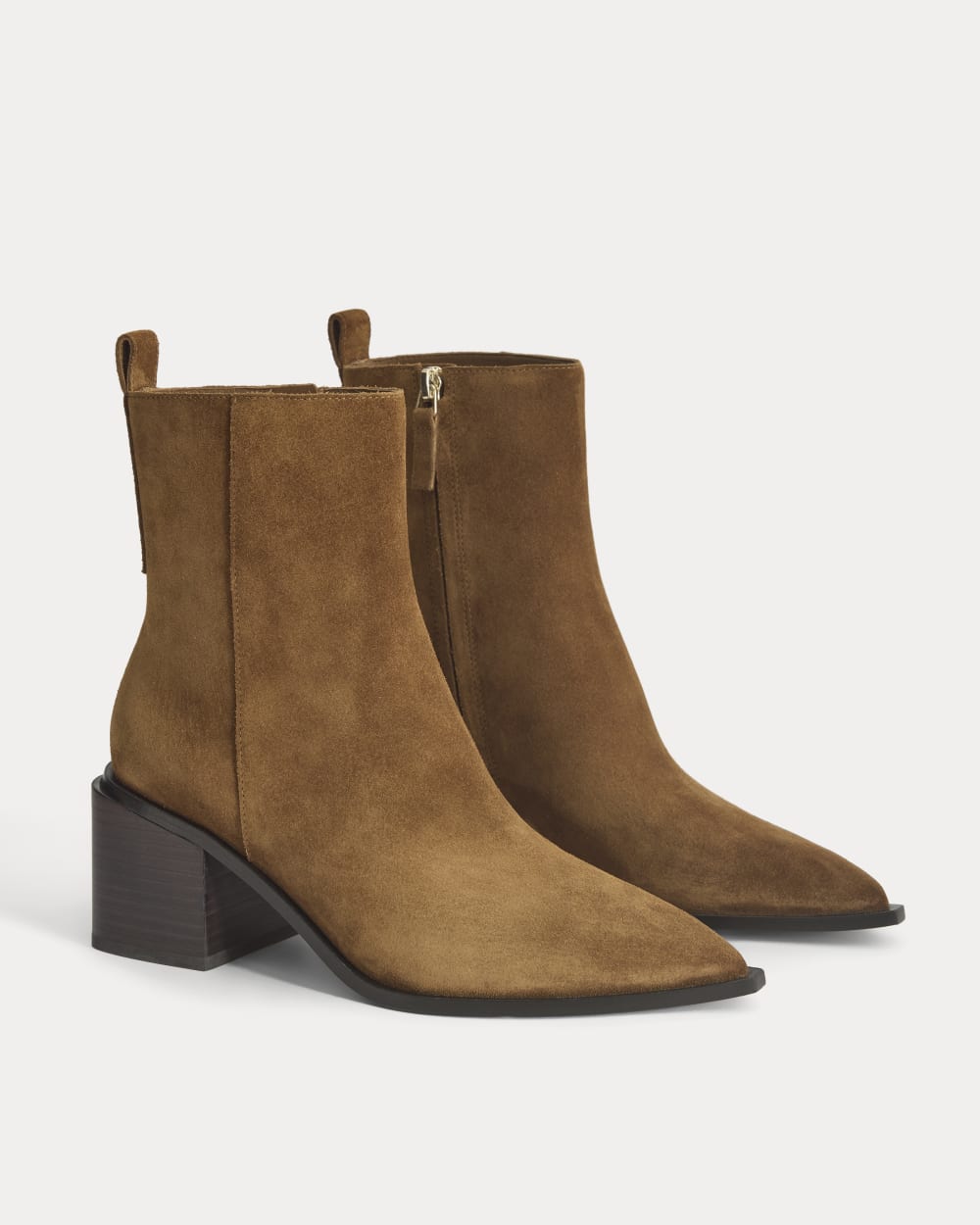 Studio Block Heel Boot in Russet — detail view