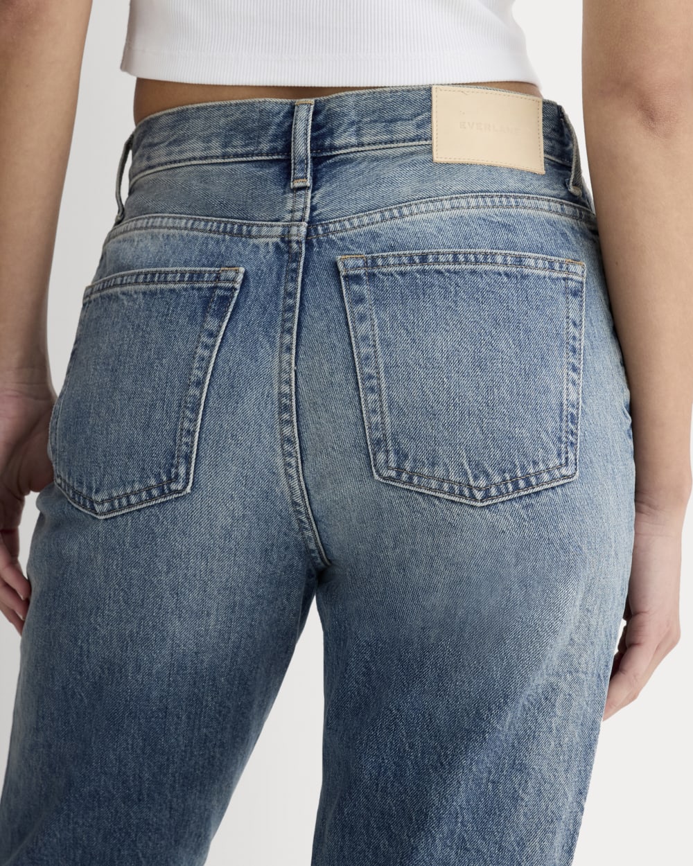 The ’90s Cheeky® Jean in Vintage Mid Blue — detail view