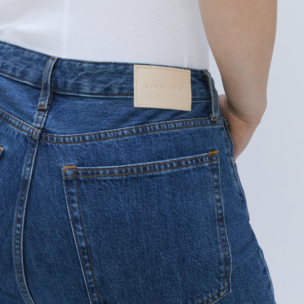 The '90s Cheeky Hourglass Jean in Deep Atlantic — detail view