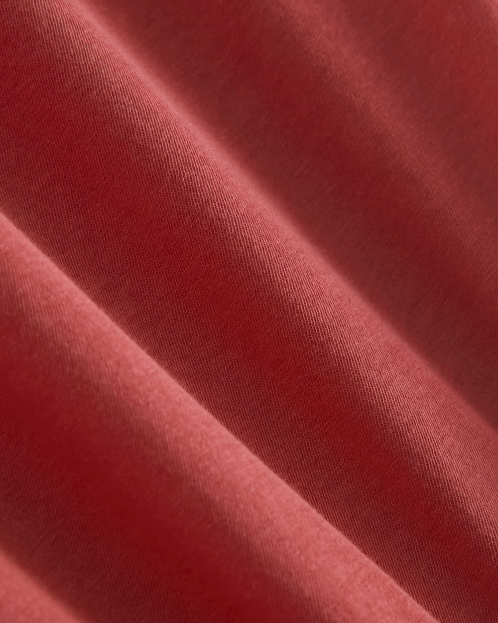 The Air Long-Sleeve Tee in Vintage Red — detail view