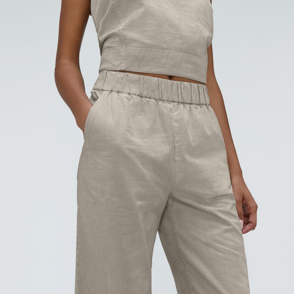 The Easy Pant in Beech / Canvas Tan — detail view