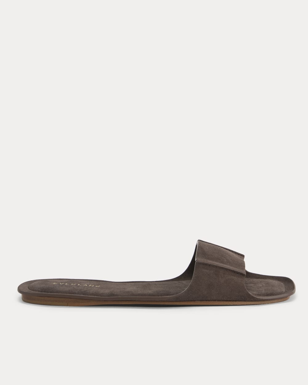 Made in Italy Opanka Band Sandal in Cacoa Suede — front view